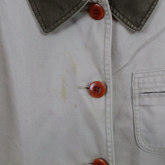 LL BEAN Classic Button Down Barn Jacket Size M - Picture 4 of 12